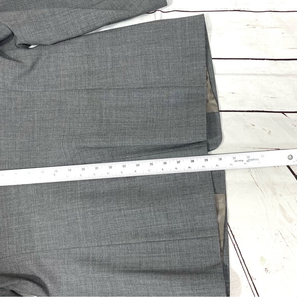 Vintage J.Crew Womens Blazer Size 12 Gray Wool Blend one button - Picture 12 of 12